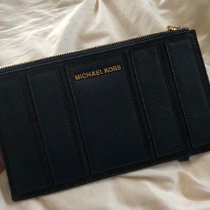Michael Kors Authentic Blue Wristlet